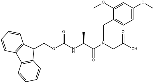 FMOC-ALA-(DMB)GLY-OH Struktur