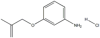 3-[(2-METHYL-2-PROPENYL)OXY]ANILINE HYDROCHLORIDE Struktur