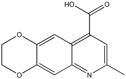 7-METHYL-2,3-DIHYDRO[1,4]DIOXINO[2,3-G]QUINOLINE-9-CARBOXYLIC ACID Struktur