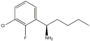 (1R)-1-(3-CHLORO-2-FLUOROPHENYL)PENTYLAMINE Struktur