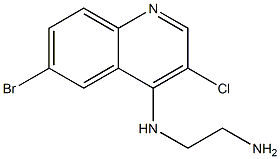 4-(2-AMINOETHYL)AMINO-6-BROMO-3-CHLOROQUINOLINE Struktur