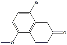 8-BROMO-5-METHOXY-2-TETRALONE Struktur