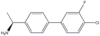 (1S)-1-[4-(4-CHLORO-3-FLUOROPHENYL)PHENYL]ETHYLAMINE Struktur