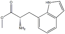 METHYL (2S)-2-AMINO-3-INDOL-7-YLPROPANOATE Struktur