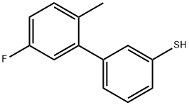 3-(3-FLUORO-6-METHYLPHENYL)THIOPHENOL Struktur