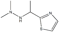 N,N-DIMETHYL-N'-(1-THIAZOL-2-YL-ETHYL)-HYDRAZINE Struktur