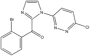 (2-BROMOPHENYL)[1-(6-CHLOROPYRIDAZIN-3-YL)-1H-IMIDAZOL-2-YL]METHANONE Struktur