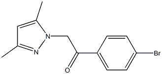 1-(4-BROMOPHENACYL)-3,5-DIMETHYLPYRAZOLE Struktur