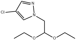 4-CHLORO-1-(2,2-DIETHOXYETHYL)-1H-PYRAZOLE Struktur