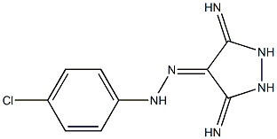 3,5-DIIMINOPYRAZOLIDIN-4-ONE (4-CHLOROPHENYL)HYDRAZONE Struktur