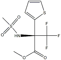 METHYL 3,3,3-TRIFLUORO-N-(METHYLSULFONYL)-2-THIEN-2-YLALANINATE Struktur