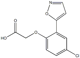 2-(4-CHLORO-2-(ISOXAZOL-5-YL)PHENOXY)ACETIC ACID Struktur