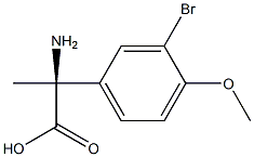 (2S)-2-AMINO-2-(3-BROMO-4-METHOXYPHENYL)PROPANOIC ACID Struktur