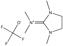 N-(1,3-DIMETHYLIMIDAZOLIDIN-2-YLIDENE)-N-METHYLMETHANAMINIUM TRIFLUOROMETHANOLATE Struktur