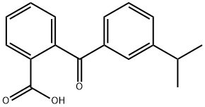 2-(3-ISOPROPYLBENZOYL)BENZOIC ACID Struktur