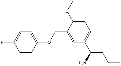 (1R)-1-(3-[(4-FLUOROPHENOXY)METHYL]-4-METHOXYPHENYL)BUTYLAMINE Struktur