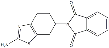 2-AMINO-6-PHTHALIMIDO-4,5,6,7-TETRAHYDRO BENZOTHIAZOLE Struktur