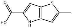 2-METHYL-4H-THIENO[3,2-B]PYRROLE-5-CARBOXYLIC ACID Struktur