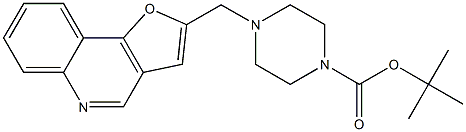 2-[(4-TERT-BUTOXYCARBONYLPIPERAZIN-1-YL)METHYL]FURO[3.2-C]QUINOLINE Struktur