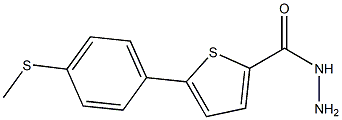 5-(4-(METHYLTHIO)PHENYL)THIOPHENE-2-CARBOHYDRAZIDE Struktur