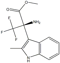 METHYL 3,3,3-TRIFLUORO-2-(2-METHYL-1H-INDOL-3-YL)ALANINATE Struktur