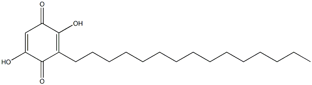 2,5-DIHYDROXY-3-PENTADECYL-[1,4]BENZOQUINONE Struktur