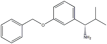 (1S)-2-METHYL-1-[3-(PHENYLMETHOXY)PHENYL]PROPYLAMINE Struktur