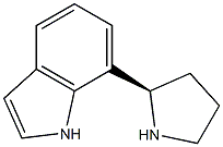 7-((2R)PYRROLIDIN-2-YL)INDOLE Struktur