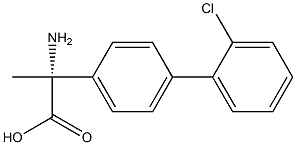 (2R)-2-AMINO-2-[4-(2-CHLOROPHENYL)PHENYL]PROPANOIC ACID Struktur