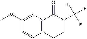 7-METHOXY-2-TRIFLUOROMETHYL-3,4-DIHYDRO-2H-NAPHTHALEN-1-ONE Struktur