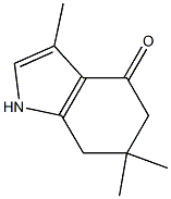 3,6,6-TRIMETHYL-1,5,6,7-TETRAHYDRO-4H-INDOL-4-ONE Struktur