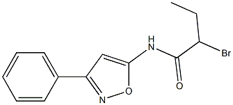 2-BROMO-N-(3-PHENYLISOXAZOL-5-YL)BUTANAMIDE Struktur