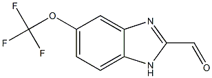 1H-BENZIMIDAZOLE-2-CARBOXALDEHYDE, 5-TRIFLUOROMETHOXY- Struktur