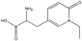 2-AMINO-3-(1-ETHYL-6-OXO-1,6-DIHYDRO-PYRIDIN-3-YL)-PROPIONIC ACID Struktur