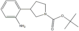 TERT-BUTYL 3-(2-AMINOPHENYL)PYRROLIDINE-1-CARBOXYLATE Struktur