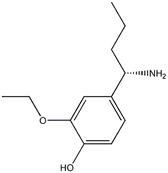 4-((1S)-1-AMINOBUTYL)-2-ETHOXYPHENOL Struktur