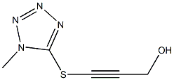 3-[(1-METHYL-1H-TETRAZOL-5-YL)THIO]PROP-2-YN-1-OL Struktur