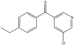 3-CHLORO-5-(4-ETHYLTHIOBENZOYL)PYRIDINE Struktur