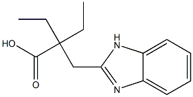 2-(1H-BENZIMIDAZOL-2-YLMETHYL)-2-ETHYLBUTANOIC ACID Struktur