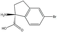 (1S)-1-AMINO-5-BROMOINDANECARBOXYLIC ACID Struktur