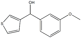 3-METHOXYPHENYL-(3-THIENYL)METHANOL Struktur