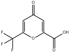 6-(TRIFLUOROMETHYL)-4-OXO-4H-PYRAN-2-CARBOXYLIC ACID Struktur