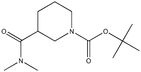 1-BOC-3-DIMETHYLCARBAMOYLPIPERIDINE Struktur