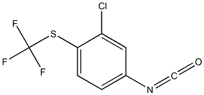 2-CHLORO-4-ISOCYANATO-1-[(TRIFLUOROMETHYL)THIO]BENZENE Struktur