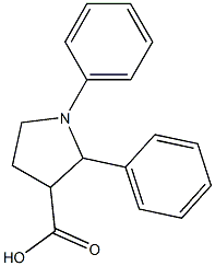 1,2-DIPHENYLPYRROLIDINE-3-CARBOXYLIC ACID Struktur