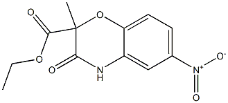 ETHYL 2-METHYL-6-NITRO-3-OXO-3,4-DIHYDRO-2H-1,4-BENZOXAZINE-2-CARBOXYLATE Struktur