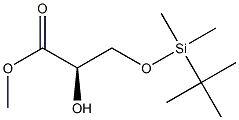 (R)-3-(TERT-BUTYL-DIMETHYL-SILANYLOXY)-2-HYDROXY-PROPIONIC ACID METHYL ESTER Struktur