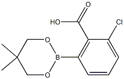 2-CHLORO-6-(5,5-DIMETHYL-1,3,2-DIOXABORINAN-2-YL)BENZOIC ACID Struktur