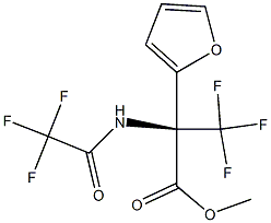 METHYL 3,3,3-TRIFLUORO-2-(2-FURYL)-N-(TRIFLUOROACETYL)ALANINATE Struktur