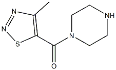 1-[(4-METHYL-1,2,3-THIADIAZOL-5-YL)CARBONYL]PIPERAZINE Struktur